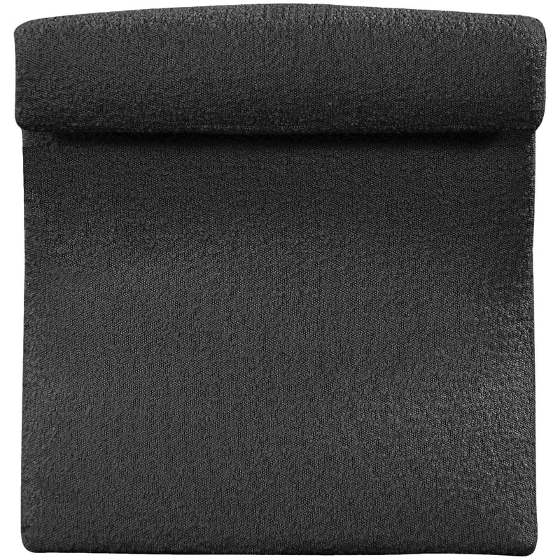Meridian Mulberry Black Boucle Fabric Accent Chair IMAGE 3