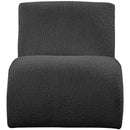 Meridian Mulberry Black Boucle Fabric Accent Chair IMAGE 4