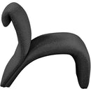 Meridian Mulberry Black Boucle Fabric Accent Chair IMAGE 5