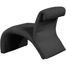 Meridian Mulberry Black Boucle Fabric Accent Chair IMAGE 6