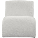 Meridian Mulberry Cream Boucle Fabric Accent Chair IMAGE 4