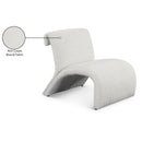 Meridian Mulberry Cream Boucle Fabric Accent Chair IMAGE 9