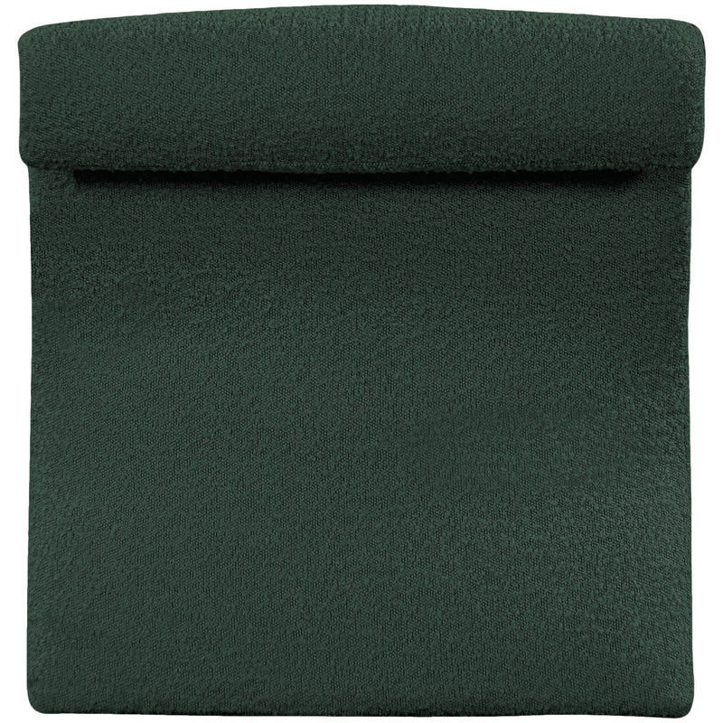 Meridian Mulberry Green Boucle Fabric Accent Chair IMAGE 3
