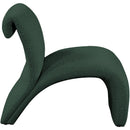 Meridian Mulberry Green Boucle Fabric Accent Chair IMAGE 5
