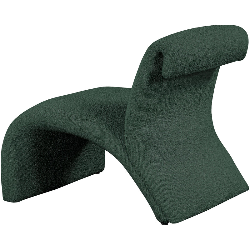 Meridian Mulberry Green Boucle Fabric Accent Chair IMAGE 6