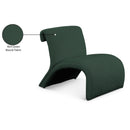 Meridian Mulberry Green Boucle Fabric Accent Chair IMAGE 9