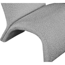 Meridian Mulberry Grey Boucle Fabric Accent Chair IMAGE 7