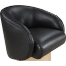 Meridian Gibson Black Vegan Leather Swivel Accent Chair IMAGE 6
