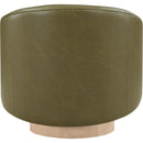 Meridian Gibson Olive Vegan Leather Swivel Accent Chair IMAGE 3