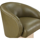 Meridian Gibson Olive Vegan Leather Swivel Accent Chair IMAGE 6