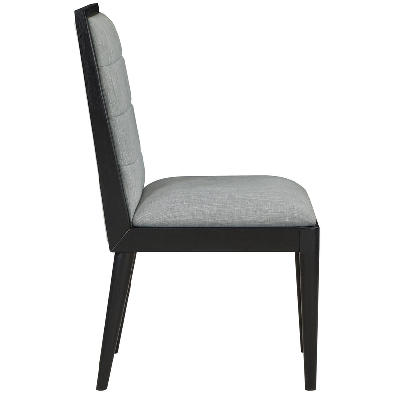 Meridian Bristol Grey Linen Textured Fabric Dining Chair IMAGE 5