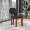 Meridian Napa Black Boucle Fabric Dining Chair IMAGE 8