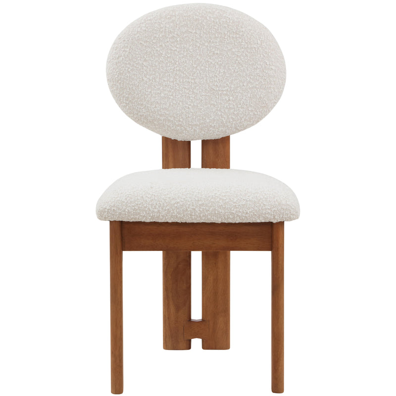 Meridian Napa Cream Boucle Fabric Dining Chair IMAGE 4