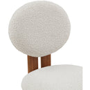 Meridian Napa Cream Boucle Fabric Dining Chair IMAGE 6