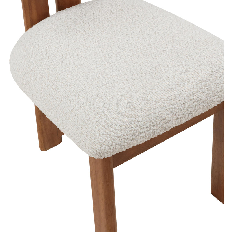 Meridian Napa Cream Boucle Fabric Dining Chair IMAGE 7