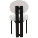 Meridian Napa Cream Boucle Fabric Dining Chair IMAGE 2