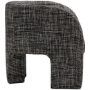 Meridian Sawyer Black Weaved Polyester Fabric Accent Chair IMAGE 5