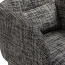 Meridian Sawyer Black Weaved Polyester Fabric Accent Chair IMAGE 7