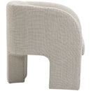 Meridian Sawyer Cream Weaved Polyester Fabric Accent Chair IMAGE 5