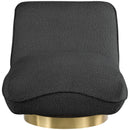 Meridian Geneva Black Boucle Fabric Swivel Accent Chair IMAGE 4