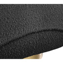 Meridian Geneva Black Boucle Fabric Swivel Accent Chair IMAGE 7