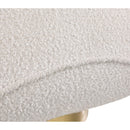 Meridian Geneva Cream Boucle Fabric Swivel Accent Chair IMAGE 7