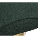 Meridian Geneva Green Boucle Fabric Swivel Accent Chair IMAGE 7