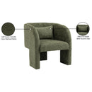 Meridian Sawyer Green Chenille Fabric Accent Chair IMAGE 9