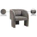 Meridian Sawyer Grey Chenille Fabric Accent Chair IMAGE 9