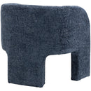 Meridian Sawyer Navy Chenille Fabric Accent Chair IMAGE 5