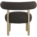 Meridian Bordeaux Brown Boucle Fabric Accent Chair IMAGE 3