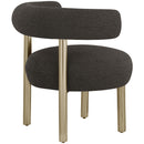 Meridian Bordeaux Brown Boucle Fabric Accent Chair IMAGE 6