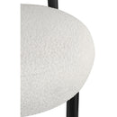 Meridian Bordeaux Cream Boucle Fabric Accent Chair IMAGE 7