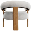 Meridian Winston Cream Boucle Fabric Accent Chair IMAGE 3