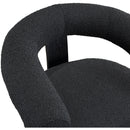 Meridian Winston Black Boucle Fabric Accent Chair IMAGE 6
