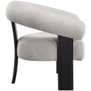 Meridian Winston Cream Boucle Fabric Accent Chair IMAGE 5