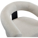 Meridian Winston Cream Boucle Fabric Accent Chair IMAGE 6