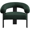 Meridian Winston Green Boucle Fabric Accent Chair IMAGE 4