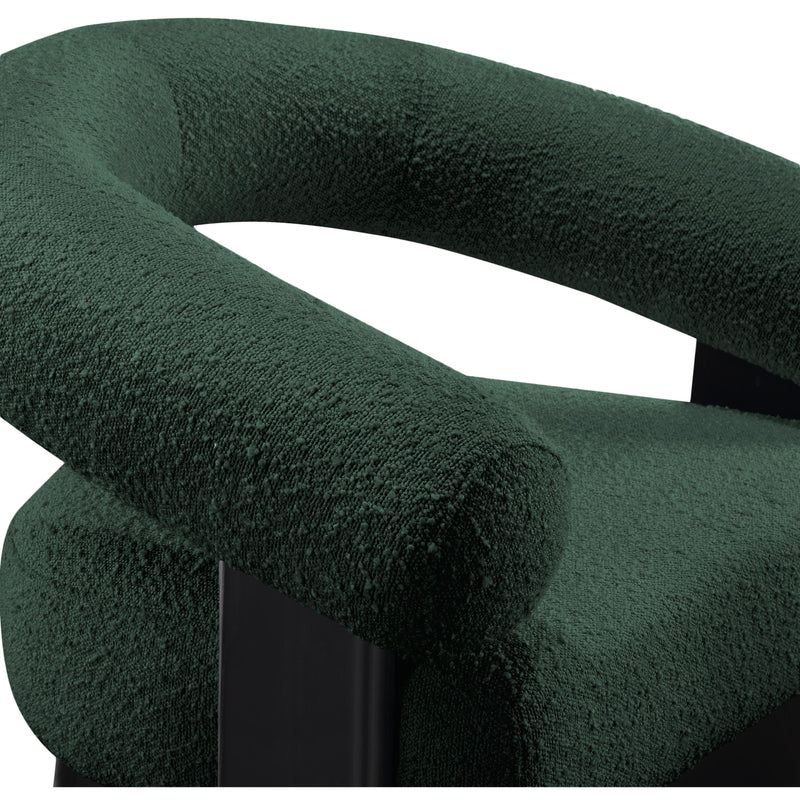 Meridian Winston Green Boucle Fabric Accent Chair IMAGE 7