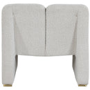 Meridian Alta Cream Boucle Fabric Accent Chair IMAGE 3