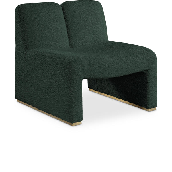 Meridian Alta Green Boucle Fabric Accent Chair IMAGE 1