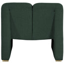 Meridian Alta Green Boucle Fabric Accent Chair IMAGE 3