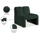 Meridian Alta Green Boucle Fabric Accent Chair IMAGE 9