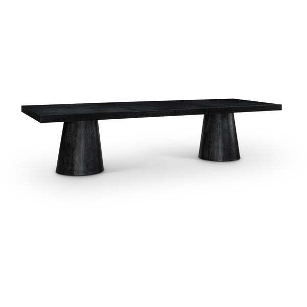 Meridian Tavolo Black Oak Veneer Dining Table (3 Boxes) IMAGE 1