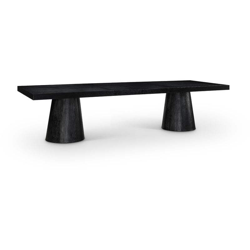 Meridian Tavolo Black Oak Veneer Dining Table (3 Boxes) IMAGE 1