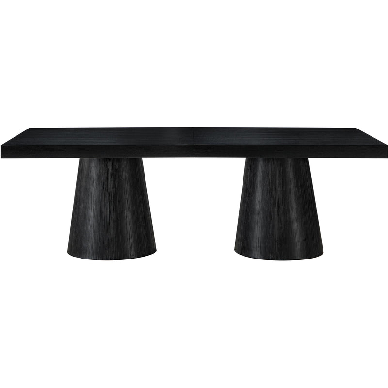 Meridian Tavolo Black Oak Veneer Dining Table (3 Boxes) IMAGE 5