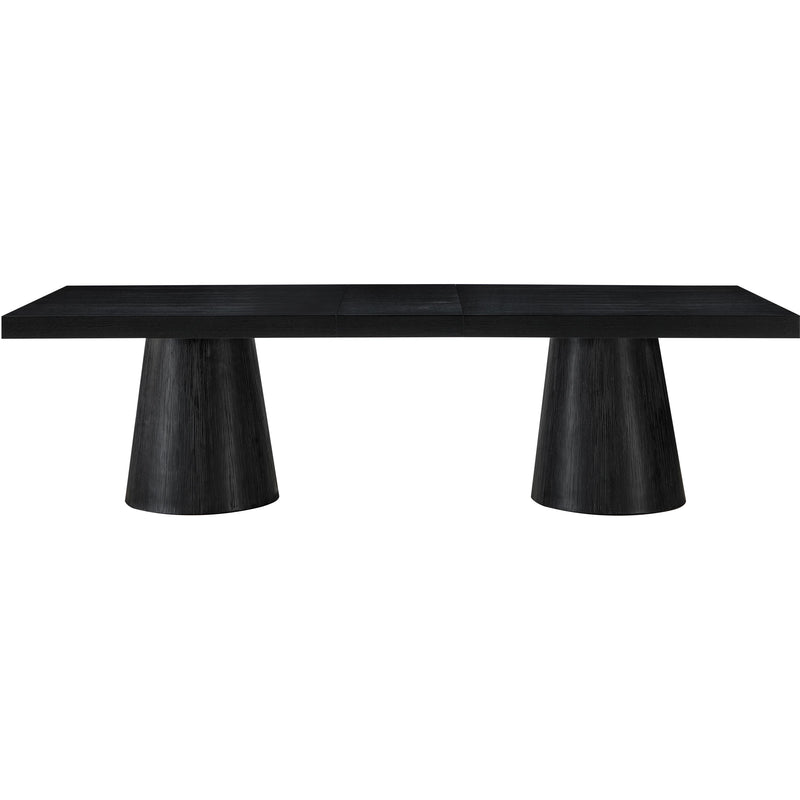 Meridian Tavolo Black Oak Veneer Dining Table (3 Boxes) IMAGE 6
