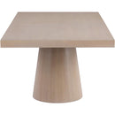 Meridian Tavolo Natural Oak Veneer Dining Table (3 Boxes) IMAGE 12