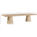 Meridian Tavolo Natural Oak Veneer Dining Table (3 Boxes) IMAGE 14