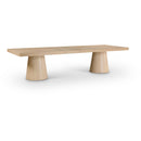 Meridian Tavolo Natural Oak Veneer Dining Table (3 Boxes) IMAGE 1